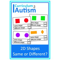 2D Shapes Same or Different Clip Cards